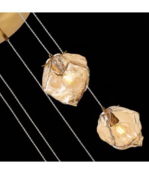 SL1175.303.05 Светильник подвесной ST-Luce латунь/янтарный E14 5*40W Portici-foto6