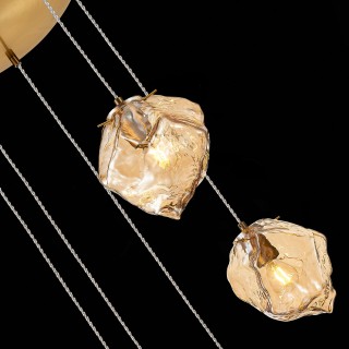 SL1175.303.05 Светильник подвесной ST-Luce латунь/янтарный E14 5*40W Portici-foto6