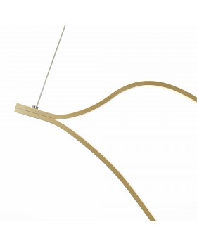 SL6106.203.45 Светильник подвесной ST-Luce Золотистый/Белый LED 1*45W 4000K Cortile-foto3