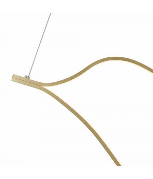 SL6106.203.45 Светильник подвесной ST-Luce Золотистый/Белый LED 1*45W 4000K Cortile-foto3