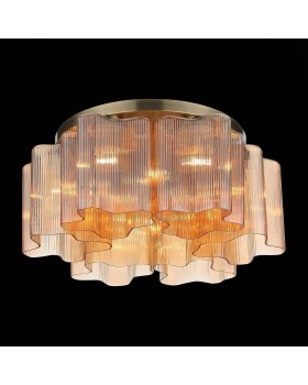 SL117.302.06 Люстра потолочная ST-Luce Бронзовый/Янтарный E27 6*60W ONDE-foto3