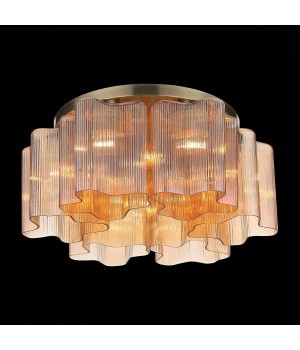 SL117.302.06 Люстра потолочная ST-Luce Бронзовый/Янтарный E27 6*60W ONDE-foto3