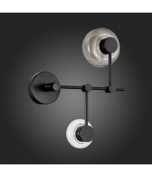 SL6005.401.02 Светильник настенный ST-Luce Черный/Дымчатый, Прозрачный LED 2*3W 3000K Vallo-foto6