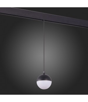 ST358.433.07 Магнитный трековый светильник подвесной Черный LED 1*7W 3000K 520Lm Ra>80 120° IP20 D90xH90 48V PIBOLE-foto8