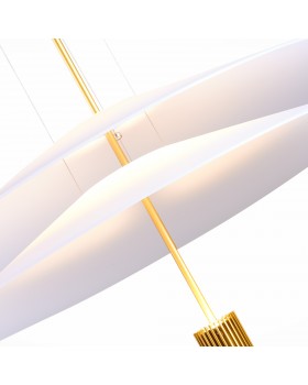 SL6101.203.01 Люстра подвесная ST-Luce Золотистый/Белый LED 1*10W 3000K Isola-foto3