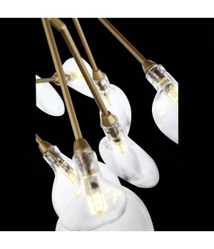 SL411.203.45 Люстра подвесная ST-Luce Золотистый/Прозрачный G4 45*1,5W RICCARDO-foto6