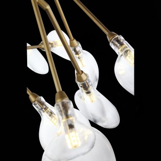 SL411.203.45 Люстра подвесная ST-Luce Золотистый/Прозрачный G4 45*1,5W RICCARDO-foto6