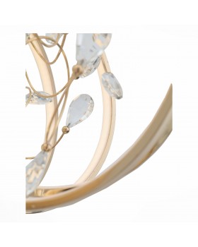 SL923.203.12 Люстра подвесная ST-Luce Золотистый, Прозрачный/Белый LED 1*70W 4000K OTTAVO-foto3