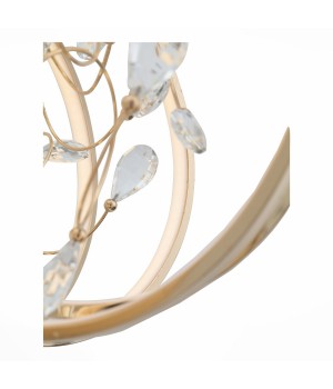 SL923.203.12 Люстра подвесная ST-Luce Золотистый, Прозрачный/Белый LED 1*70W 4000K OTTAVO-foto3