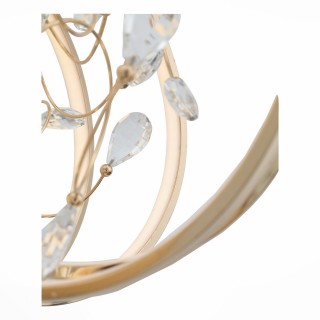 SL923.203.12 Люстра подвесная ST-Luce Золотистый, Прозрачный/Белый LED 1*70W 4000K OTTAVO-foto3