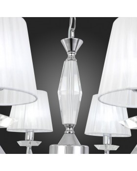 SL1756.103.08 Светильник подвесной ST-Luce Хром/Светло-серый E14 8*40W BELLO-foto12