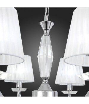 SL1756.103.08 Светильник подвесной ST-Luce Хром/Светло-серый E14 8*40W BELLO-foto12