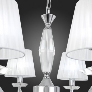 SL1756.103.08 Светильник подвесной ST-Luce Хром/Светло-серый E14 8*40W BELLO-foto12