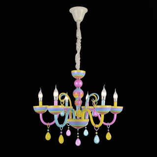 SL672.783.06 Люстра подвесная ST-Luce Разноцветный/Разноцветный E14 6*40W ORNATO-foto5