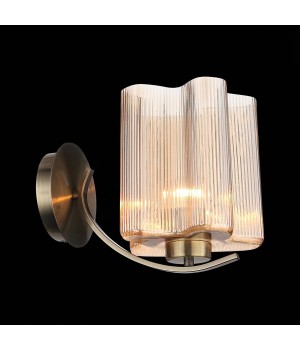 SL117.301.01 Бра ST-Luce Бронзовый/Янтарный E27 1*60W ONDE-foto3