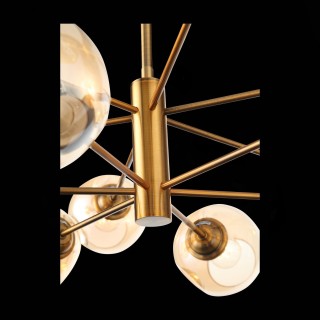 SL1500.203.12 Светильник подвесной ST-Luce Золотистый/Янтарный E14 12*40W FOVIA-foto9