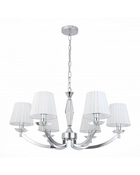 SL1756.103.06 Светильник подвесной ST-Luce Хром/Светло-серый E14 6*40W BELLO-foto2