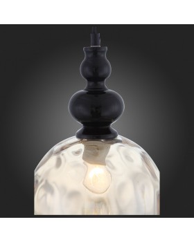 SL374.313.01 Подвес ST-Luce Черный/Янтарный E27 1*40W BACINETO-foto9