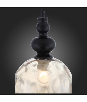 SL374.313.01 Подвес ST-Luce Черный/Янтарный E27 1*40W BACINETO-foto9