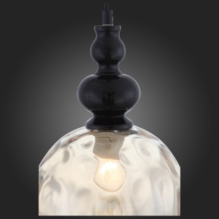 SL374.313.01 Подвес ST-Luce Черный/Янтарный E27 1*40W BACINETO-foto9