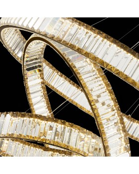 SL1622.303.03 Люстра подвесная ST-Luce Латунь/Прозрачный LED 1*122W 4000K TIVOLI-foto6