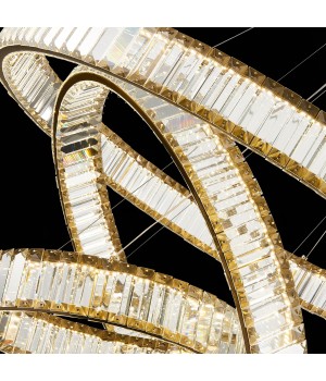 SL1622.303.03 Люстра подвесная ST-Luce Латунь/Прозрачный LED 1*122W 4000K TIVOLI-foto6