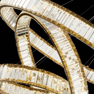 SL1622.303.03 Люстра подвесная ST-Luce Латунь/Прозрачный LED 1*122W 4000K TIVOLI-foto6