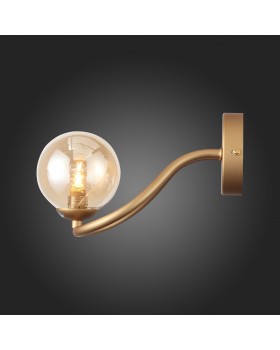 SL1502.201.01 Светильник настенный ST-Luce Золотистый/Янтарный G9 1*5W LEGATEZZA-foto4