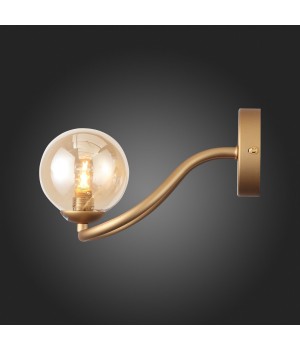 SL1502.201.01 Светильник настенный ST-Luce Золотистый/Янтарный G9 1*5W LEGATEZZA-foto4