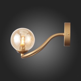 SL1502.201.01 Светильник настенный ST-Luce Золотистый/Янтарный G9 1*5W LEGATEZZA-foto4