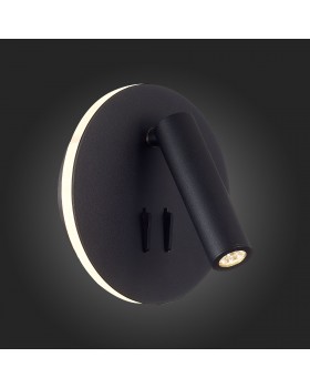 SL1586.413.01 Светильник настенный Черный LED 1*8W 3000K 624Lm Ra>80 24° IP20 L-xW140xH140 170-240V BONDI-foto8