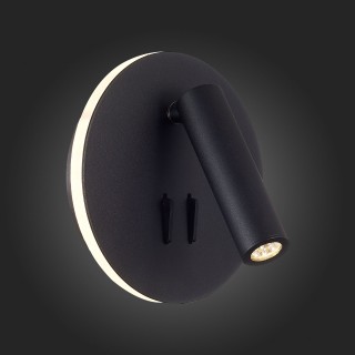 SL1586.413.01 Светильник настенный Черный LED 1*8W 3000K 624Lm Ra>80 24° IP20 L-xW140xH140 170-240V BONDI-foto8