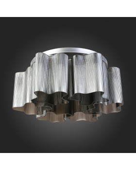 SL117.702.06 Люстра потолочная ST-Luce Серебристый/Дымчатый E27 6*60W ONDE-foto8