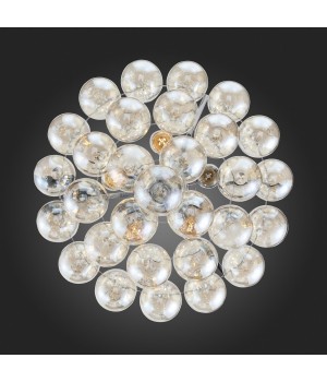 SL432.203.05 Светильник подвесной ST-Luce Хром/Коньячный E27 5*60W SOSPIRO-foto3