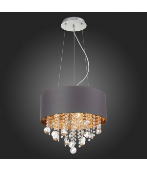 SL1350.703.04 Светильник подвесной ST-Luce Хром/Серый, Золотистый, Прозрачный E14 4*40W LACCHIA-foto3