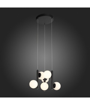 SL395.403.06 Люстра подвесная ST-Luce Черный/Белый LED 6*8W 4000K DONOLO-foto3