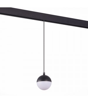 ST358.433.07 Магнитный трековый светильник подвесной Черный LED 1*7W 3000K 520Lm Ra>80 120° IP20 D90xH90 48V PIBOLE-foto2