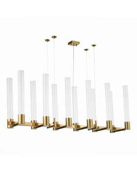 SL1229.303.12 Люстра подвесная ST-Luce Латунь/Прозрачный GU10 12*5W Terni-foto2