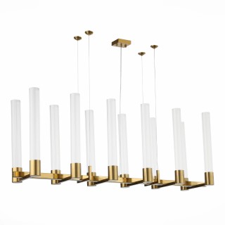 SL1229.303.12 Люстра подвесная ST-Luce Латунь/Прозрачный GU10 12*5W Terni-foto2