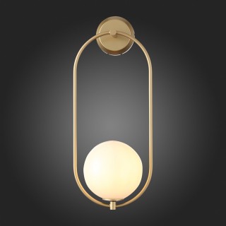 SL1118.201.01 Светильник настенный ST-Luce Золотистый/Белый E14 1*40W PENOLO-foto8