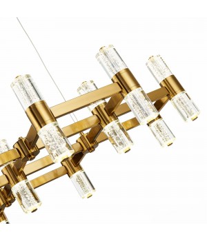 SL6007.203.26 Люстра подвесная ST-Luce Латунь/Прозрачный LED 26*2,5W 4000K GEMINA-foto4