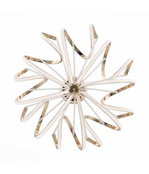 SL959.203.08 Люстра подвесная ST-Luce Золотистый/Белый LED 8*8W 4000K TRAVASO-foto3