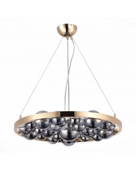 SL1510.203.06 Люстра подвесная ST-Luce Французское золото/Дымчатый G9 6*5W Olmi-foto2