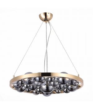 SL1510.203.06 Люстра подвесная ST-Luce Французское золото/Дымчатый G9 6*5W Olmi-foto2