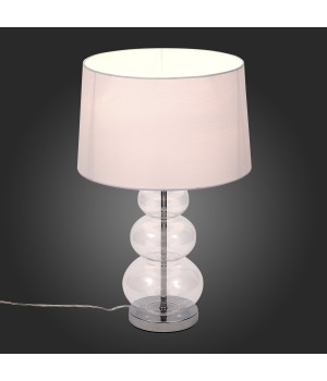 SL970.104.01 Прикроватная лампа ST-Luce Хром, Прозрачное стекло/Белый E27 1*60W (из 2-х коробок) AMPOLLA-foto8