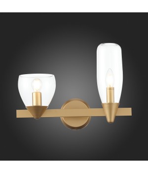 SL1119.201.02 Светильник настенный ST-Luce Золотистый/Прозрачный E14 2*40W TENERESA-foto7