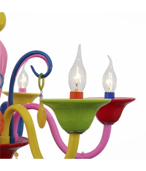 SL672.963.06 Люстра подвесная ST-Luce Разноцветный/Разноцветный E14 6*40W DELIZIA-foto11