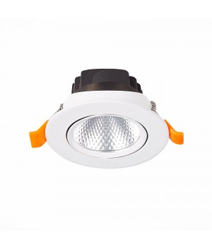 ST211.538.06.24 Св-к встр. Белый LED 1*6W 3000K 480Lm Ra80 24° IP20 D86xH50 220-240V MIRO-foto2