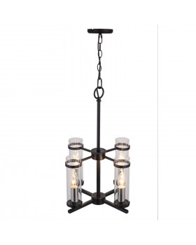 SL334.403.04 Люстра подвесная ST-Luce Черный, Никель/Прозрачный E14 4*60W BICHERO-foto2