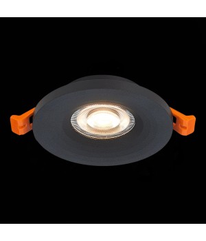 ST205.408.01 Св-к встр. Мат. черный GU10 1*50W D95xH27 220V Без ламп GERA-foto4